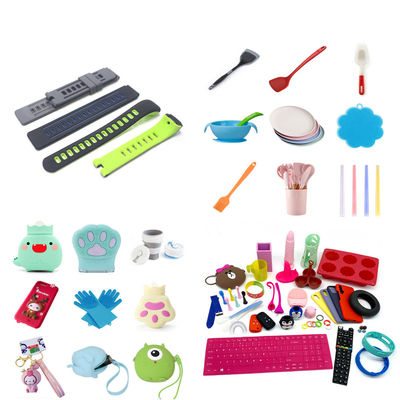 Op maat gemaakte delen van siliconenrubber die door compressievorming worden geproduceerd voor superieure prestaties