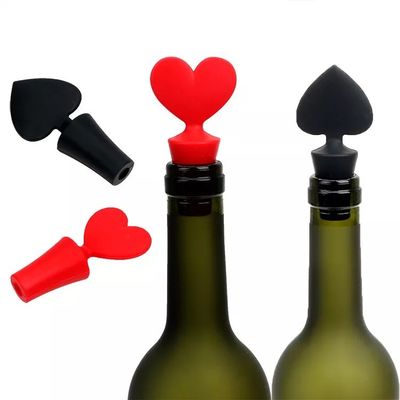 Vershoudende gel kurk siliconen flesstopper schattig top poker bar accessoires wijngieter