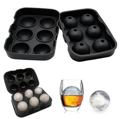 6 Hole Square Ice Molds Maker met deksel Duurzaam en flexibel siliconen