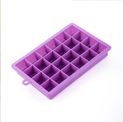 Voedingsmiddelen van siliconen ijsblokjes met deksels 15 holte en 24 holte gemakkelijk loslatende vormen