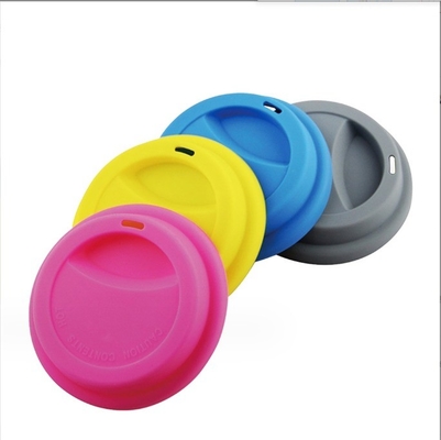 8cm en 9cm Silicone Cup Lid Duurzame Tan Kleur voor Koffiebeker Cover