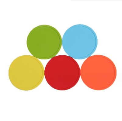 Custom ronde siliconen drink coaster Geen ontwerp stijl voor eettafel