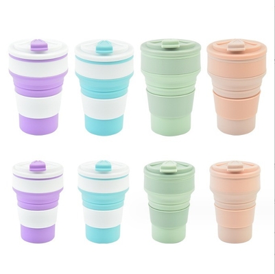 350 ml Volume Food Grade Collapsible Silicone Sports Water Bottle met Custom Logo