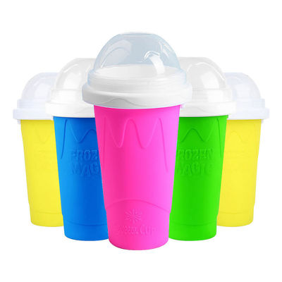 Deksel DIY Slushie Maker Cup Magic Slushy Maker Squeeze Cup Summer Quick Frozen Cooling Smoothie Pinch Cup