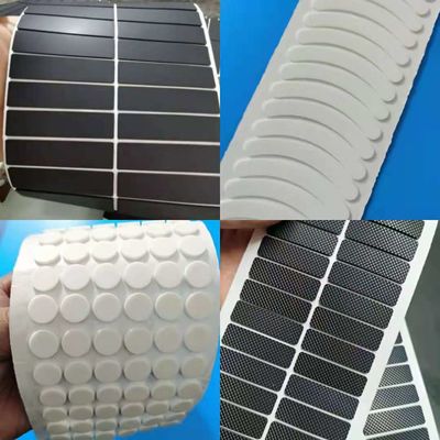 Op maat gemaakte siliconen pad voor vormverwerkingsservice Transparante zwarte maas rubberen voet