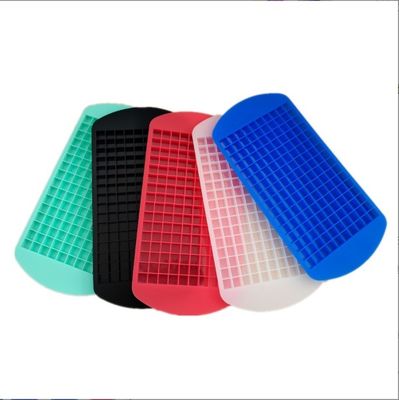Voorraad Silicone mini ijsblokkenbak voor voedsel Grade 160 Holte Kleine vierkant ijsmaker