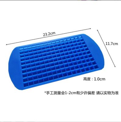 Voorraad Silicone mini ijsblokkenbak voor voedsel Grade 160 Holte Kleine vierkant ijsmaker