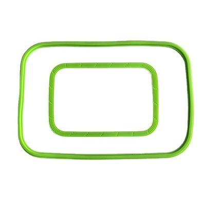 Op maat gemaakte vierkante lunchbox siliconen zegelring voor geharde glazen schaal en verse doos