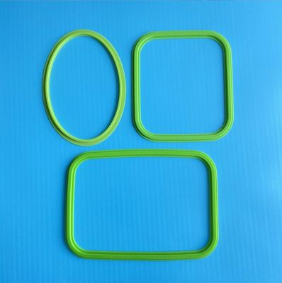 Op maat gemaakte vierkante lunchbox siliconen zegelring voor geharde glazen schaal en verse doos