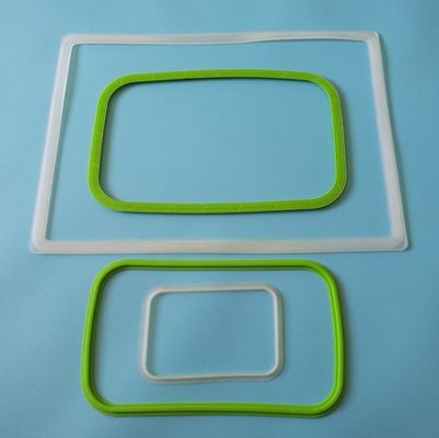 Op maat gemaakte vierkante lunchbox siliconen zegelring voor geharde glazen schaal en verse doos