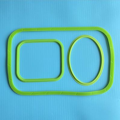 Op maat gemaakte vierkante lunchbox siliconen zegelring voor geharde glazen schaal en verse doos