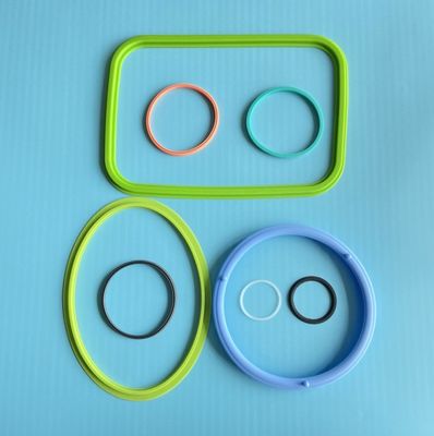 Op maat gemaakte vierkante lunchbox siliconen zegelring voor geharde glazen schaal en verse doos