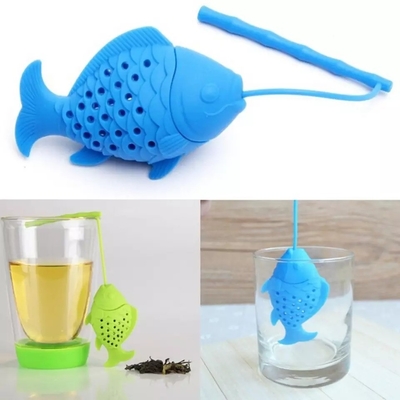 PORTABLE Eco Friendly Tea Infuser met herbruikbare siliconen zeef en multi-color