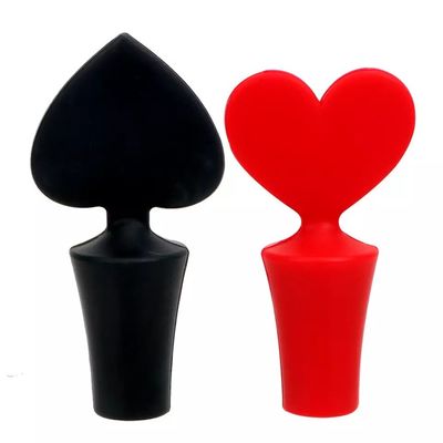 Vershoudende gel kurk siliconen flesstopper schattig top poker bar accessoires wijngieter