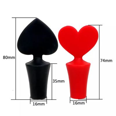 Vershoudende gel kurk siliconen flesstopper schattig top poker bar accessoires wijngieter