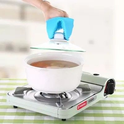 Voedingsmiddelen Silicone Oven Mitt Hittebestendig Mini Pot Holder voor Bakken Kooktoebehoren