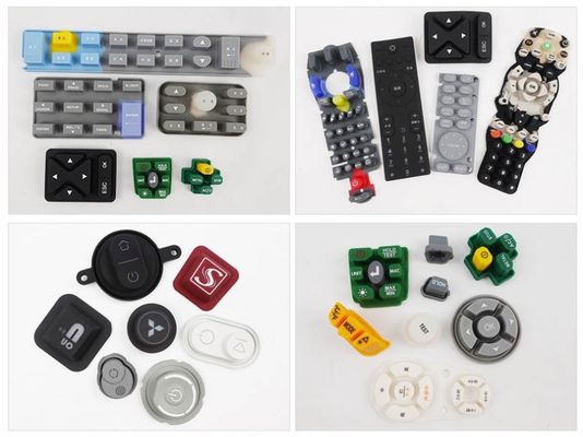 EPDM NBR NR siliconenrubber aangepast toetsenbord 4x4 MIDI-toetsenbord knop Pad Molding Service