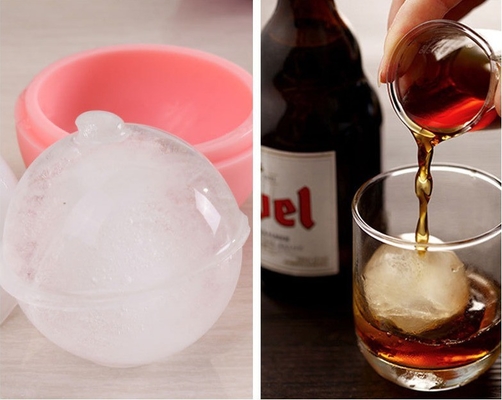 Stocked Food Grade Safe Silicone Whiskey Ice Cube Ball Mold Maker voor Bar Party Home