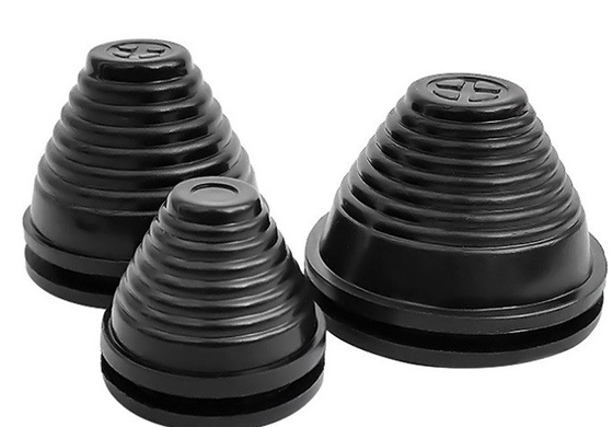 Silikon EPDM NR NBR Zwarte conische rubberen grommets