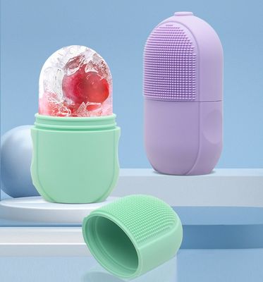 In voorraad Silicone Beauty Mini Gezichtsmassage Ice Cube Ballen Gezichtsmassageur IJstheffen Ijs Gezichtsroller