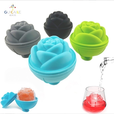 IJsgereedschap Roos Bloemvorm Silicone Schimmel IJskast Ijsbal Silicone Gezicht Ijsroller