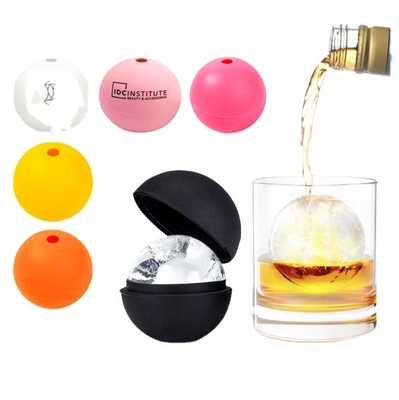 S M L Grootte Silicone ijsbal voor duurzame whisky Single Hole Design Printable Logo