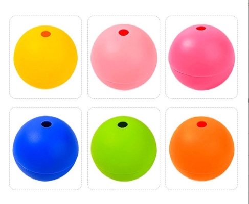 S M L Grootte Silicone ijsbal voor duurzame whisky Single Hole Design Printable Logo