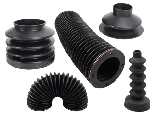 MVQ Custom Compression Moulded Flexible Corrugated Silicone Rubber Bellows voor het vormen