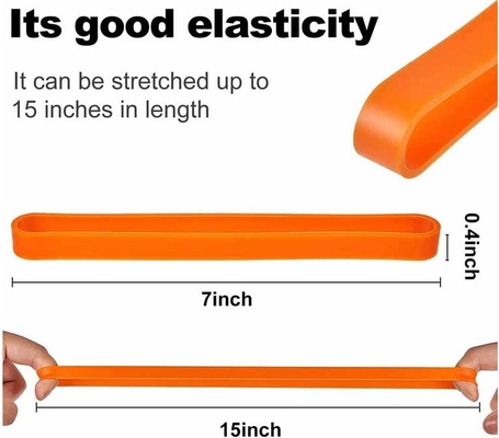 Elastiek siliconen rubber wikkelmantel voor lunchbox kleurrijke snijdienst binding