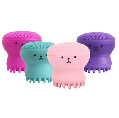 Deep pore exfoliating siliconen gezichtsreinigingsborstel met octopusvorm en in voorraad