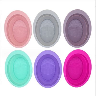 Duurzame stijl Schuim vouw schoonmaakblokje Silicone make-up borstel schoonmaker wasbak