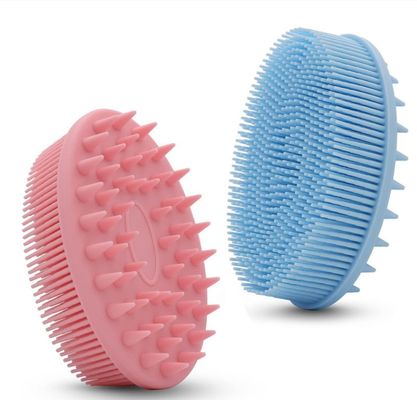 Makkelijk schoon te maken Loofah huid met siliconen body scrubber en exfoliërende douche badborstel