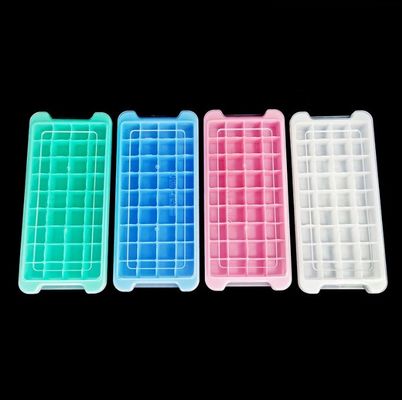 Voedingsmiddelenkwaliteit 24 36 Vierkante ijsblokjes Silicone-schimmel met PP- en PP-bedekking