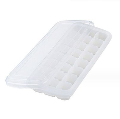 Voedingsmiddelenkwaliteit 24 36 Vierkante ijsblokjes Silicone-schimmel met PP- en PP-bedekking