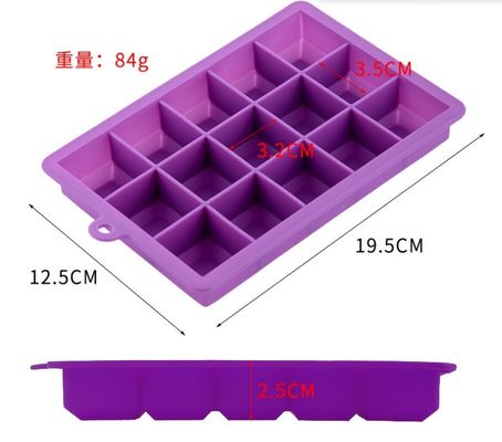 IJsmakers Makkelijk loslaten 15 holte 24 holte siliconen ijskobbakken met deksels