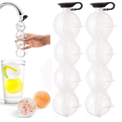 DIY siliconen ijsmaker whisky ijshockey vierhoeken malen ronde plastic ijsbal malen