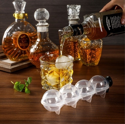 DIY siliconen ijsmaker whisky ijshockey vierhoeken malen ronde plastic ijsbal malen