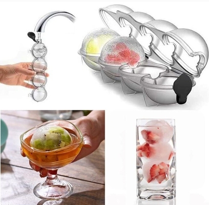 DIY siliconen ijsmaker whisky ijshockey vierhoeken malen ronde plastic ijsbal malen