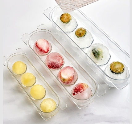 Ball Ice Box 4 stuks PET Plastic Food Grade Fancy Ice Cube Tray Voor Keuken Accessoires