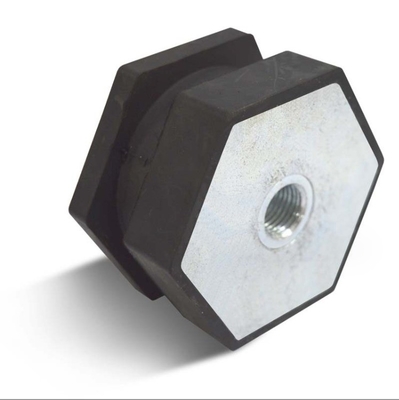 Rubber en metaal maatwerk zeshoekige motor schokdemper pad voet voor pneumatische buffer