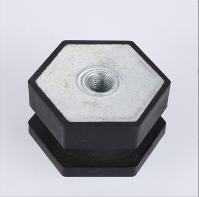 Rubber en metaal maatwerk zeshoekige motor schokdemper pad voet voor pneumatische buffer