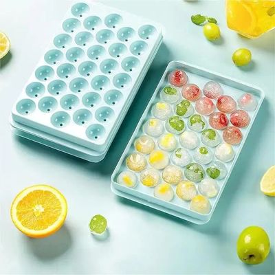 Duurzame 3D Whisky Drink Ice Ball Cube Maker Schimmelbakken met deksel en bolvormige vormen