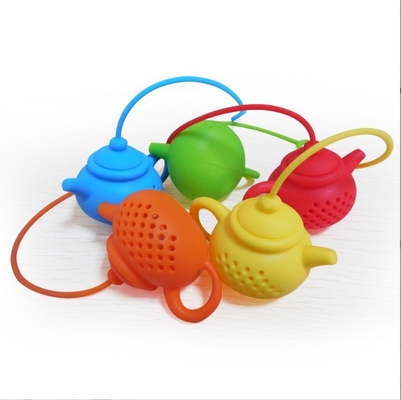 Silikone theezak met bladfilter Diffuser Draagbare thee-infuser voor creatieve theepotvorm