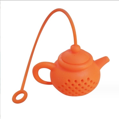 Silikone theezak met bladfilter Diffuser Draagbare thee-infuser voor creatieve theepotvorm