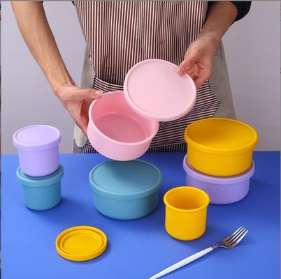 Gezond eten makkelijk gemaakt met onze Food Grade Portable Silicone Bento Lunch Box 9cm x 14cm
