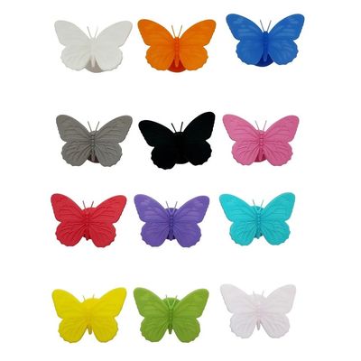 Stocked Silicone Cute Butterfly Design Wijn Glas Fles Mug Cup Identificatie Tags