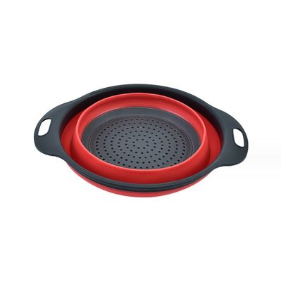 Gestookte Keuken Colander Zeefvouwbaar Groenten Wassen Silicone Drain Basket
