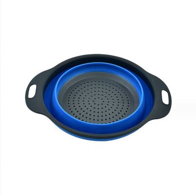Gestookte Keuken Colander Zeefvouwbaar Groenten Wassen Silicone Drain Basket