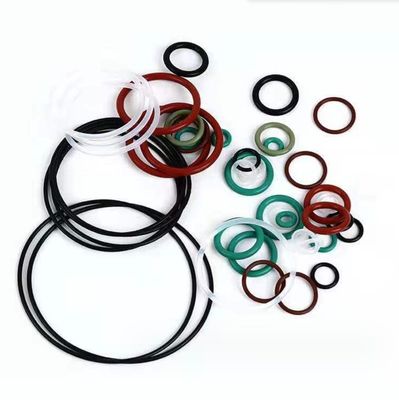 Custom NBR EPDM HNBR FKM Silicone FPM FFKM Rubber O-Ring Seals met verwerkingsdienst