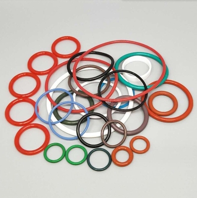 Kleurrijke NBR EPDM VMQ FKM Aanpasbare siliconen rubber O-ringen met vormdienst